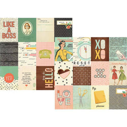 Simple Stories 3x4 inch Journaling Card Elements 12x12 inch Packs of 10 Sheets - Lilly Grace Crafts