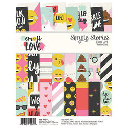 Simple Stories Emoji Love - 6x8 Paper Pad - Lilly Grace Crafts