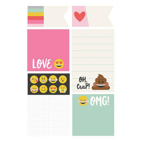 Simple Stories Carpe Diem - Emoji Love - Sticky Notes - Lilly Grace Crafts