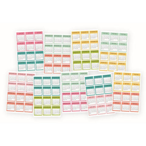 Simple Stories Carpe Diem - Planner Essentials - Carpe Diem Mini Monthly Calendar Sticker - Lilly Grace Crafts
