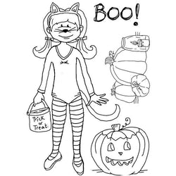 Clear Stamps SJ Trick or Treat Clear Stamps - Lilly Grace Crafts