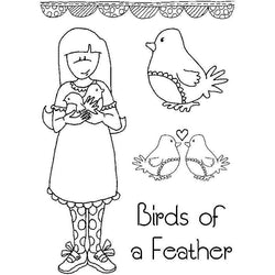 Clear Stamps SJ Birds of a Feather Clear Stamps - Lilly Grace Crafts