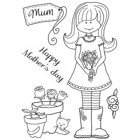 Clear Stamps SJ Mothers Day Clear Stamps - Lilly Grace Crafts