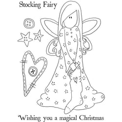 Clear Stamps SJ Stocking Fairy Clear Stamps - Lilly Grace Crafts