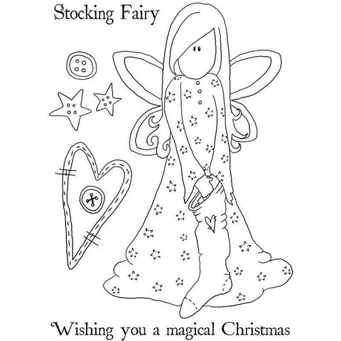 Clear Stamps SJ Stocking Fairy Clear Stamps - Lilly Grace Crafts