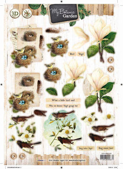 Studio Light A4 My Botanic Garden Die Cut Sheet Nbr 426 - Lilly Grace Crafts