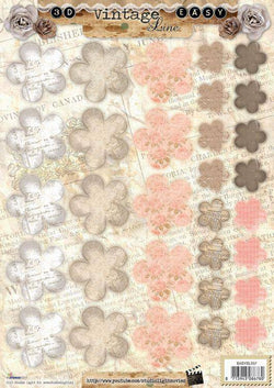 Studio Light A4 Vintage Flowers Die Cuts Nbr 357 - Lilly Grace Crafts