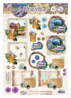 Studio Light A4 Die Cut Decoupage A4 La Provence 477 - Lilly Grace Crafts