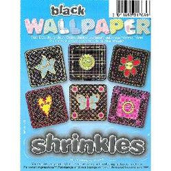 Shrink Art Wallpaper - Black 6 sheets - Lilly Grace Crafts