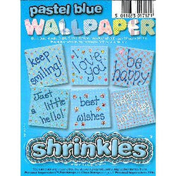 Shrink Art Wallpaper Pastel Blue 6 sheets - Lilly Grace Crafts