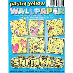 Shrink Art Wallpaper Pastel Yellow 6 sheets - Lilly Grace Crafts