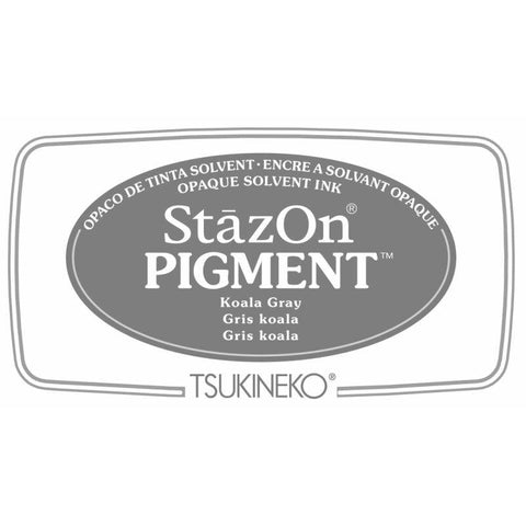 Tsukineko Stazon Pigment Ink Pad Koala Gray - Lilly Grace Crafts