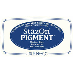 Tsukineko Stazon Pigment Ink Pad Mariner Blue - Lilly Grace Crafts