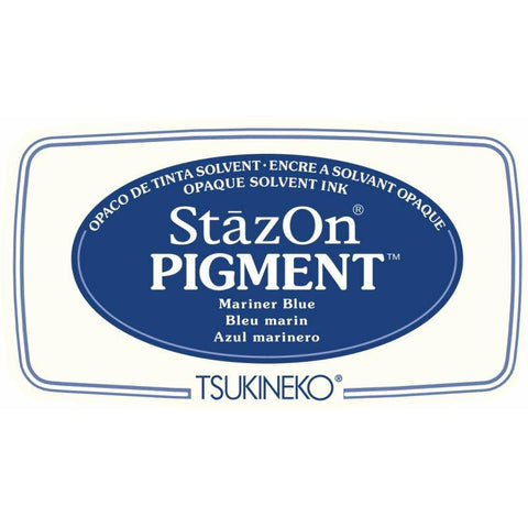 Tsukineko Stazon Pigment Ink Pad Mariner Blue - Lilly Grace Crafts