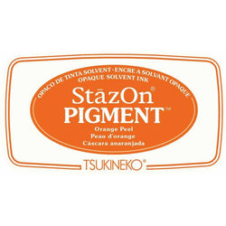 Tsukineko Stazon Pigment Ink Pad Orange Peel - Lilly Grace Crafts