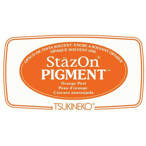 Tsukineko Stazon Pigment Ink Pad Orange Peel - Lilly Grace Crafts