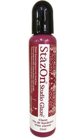 Tsukineko Stazon Studio Glaze Claret - Lilly Grace Crafts