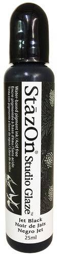 Tsukineko Stazon Studio Glaze Jet Black - Lilly Grace Crafts