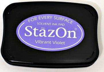 Tsukineko Vibrant Violet StazOn Pad - Lilly Grace Crafts