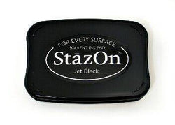 Tsukineko Jet Black StazOn Ink Pad - Lilly Grace Crafts