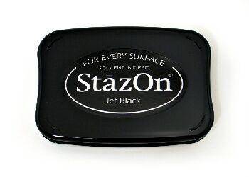 Tsukineko Jet Black StazOn Ink Pad - Lilly Grace Crafts