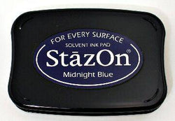 Tsukineko Midnight Blue StazOn Pad - Lilly Grace Crafts