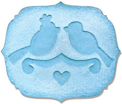 Embosslits - Embosslits Die - Label, Love Birds - Lilly Grace Crafts