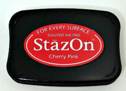 Tsukineko Cherry Pink StazOn Pad - Lilly Grace Crafts