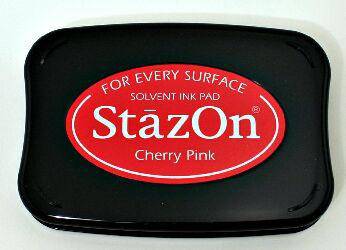 Tsukineko Cherry Pink StazOn Pad - Lilly Grace Crafts