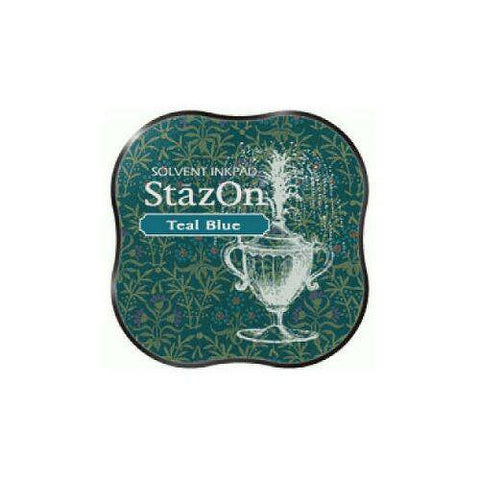 Tsukineko Stazon Midi Pad Teal Blue - Lilly Grace Crafts