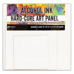 Ranger Industries Hard Core Art Panels Square - 3 Pack - 1 each of 4" x 4", 6" x 6" and 8" x 8" - Lilly Grace Crafts