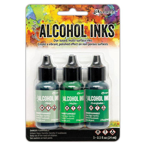 Ranger Industries Tim Holtz Alcohol Ink 3 Pack Mint/Green - Lilly Grace Crafts