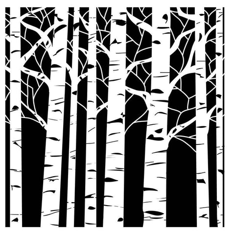 The Crafters Workshop Mini Template Aspen Trees Stencil 6x6 - Lilly Grace Crafts