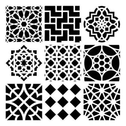 The Crafters Workshop 6x6 Stencil Moroccan Tiles - Lilly Grace Crafts