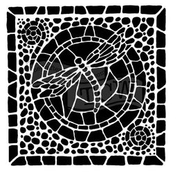 The Crafters Workshop Winged Mosaic 6x6 inch Stencil - Lilly Grace Crafts