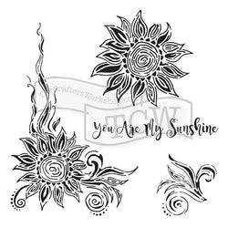 The Crafters Workshop My Sunshine 6x6 inch Stencil - Lilly Grace Crafts