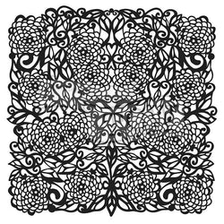 The Crafters Workshop Flower Tangle 6x6 inch Stencil - Lilly Grace Crafts