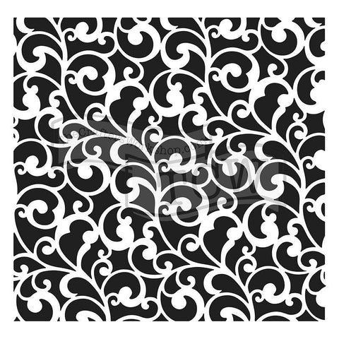 The Crafters Workshop Endless Swirls 6x6 inch Stencil - Lilly Grace Crafts