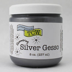 The Crafters Workshop Silver Gesso 8 oz. - Lilly Grace Crafts