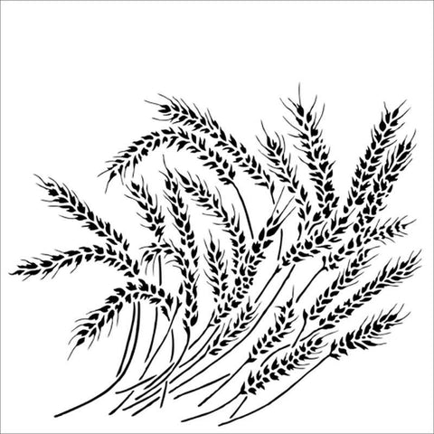 The Crafters Workshop 6x6 Stencil Wheat Stalks - Lilly Grace Crafts