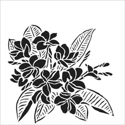 The Crafters Workshop 6x6 Stencil Plumeria - Lilly Grace Crafts