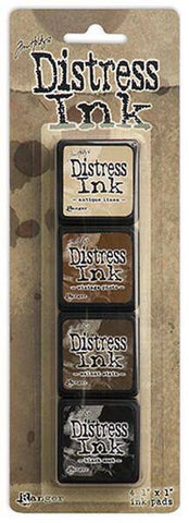 Ranger Industries Tim Holtz Distress Ink Minis Kit 3 - Sold in one strip of 4 pads - Lilly Grace Crafts