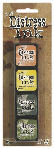 Ranger Industries Distress Mini Ink Kit 10 - Sold in a strip of 4 pads - Lilly Grace Crafts