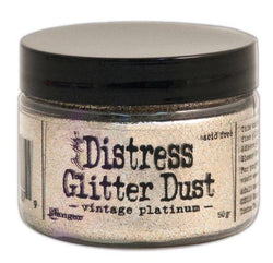 Ranger Industries Distress Glitter Dust-Vintage Platinum - Lilly Grace Crafts