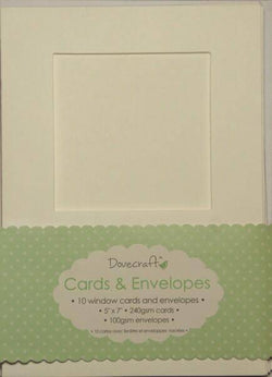 Trimcraft Dovecraft Square Window Card 5"x7" Cards and Envelopes - Lilly Grace Crafts