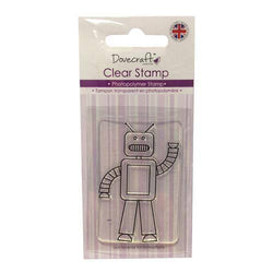 Trimcraft Dovecraft Clear Stamp Robot - Lilly Grace Crafts