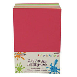 Trimcraft A5 Multi F M Pastel 40 Sheets - Lilly Grace Crafts