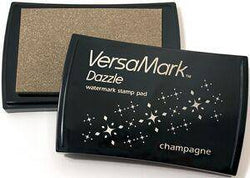 Tsukineko Champagne - Versamark Dazzle Ink Pad - Lilly Grace Crafts