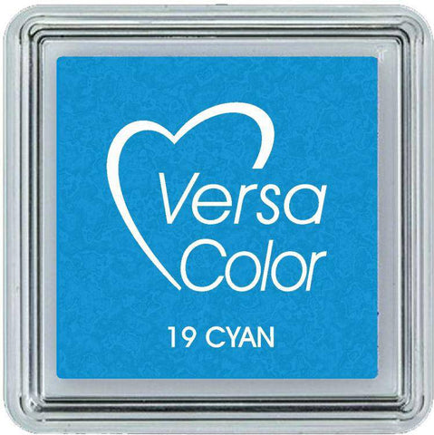 Tsukineko Cyan Versasmall Pigment Ink Pad - Lilly Grace Crafts