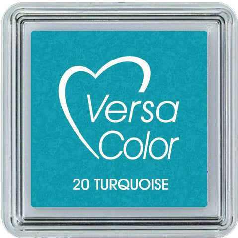 Tsukineko Turquoise Versasmall Pigment Ink Pad - Lilly Grace Crafts